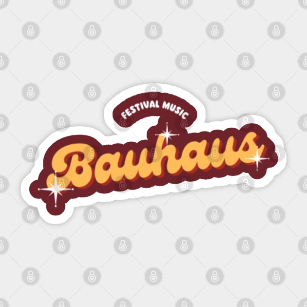 Bauhaus Sticker by christoperili